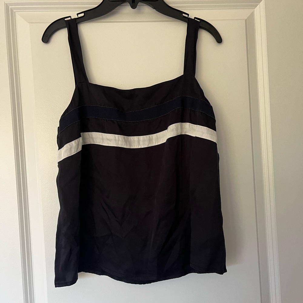 Piazza Sempione Navy Striped Tank!